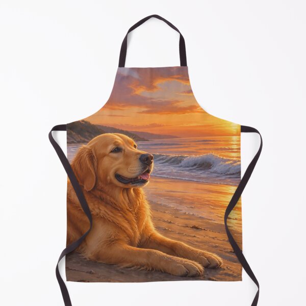 Item preview, Golden Retriever Mom Sunset Beach Art designed and sold by DogMomGifts .