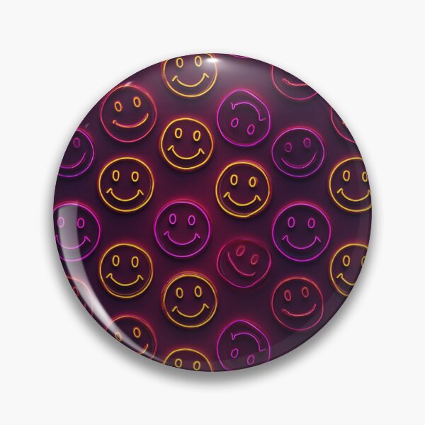 Item preview, Neon Happy Face Patterns designed and sold by calypso-designs.