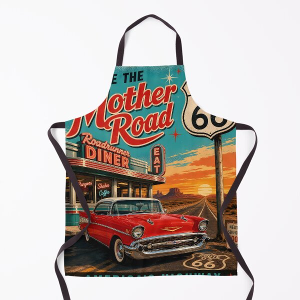 Item preview, 1957 Chevy Bel Air Route 66 Poster designed and sold by The Digital Compass.