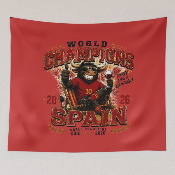 Item preview, World Champions Spain Celebration Bull designed and sold by rygenr8.