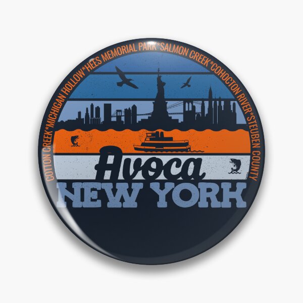 Item preview, Avoca New York Sunset Retro Vintage Local Pride Logo designed and sold by CRHPOD20.
