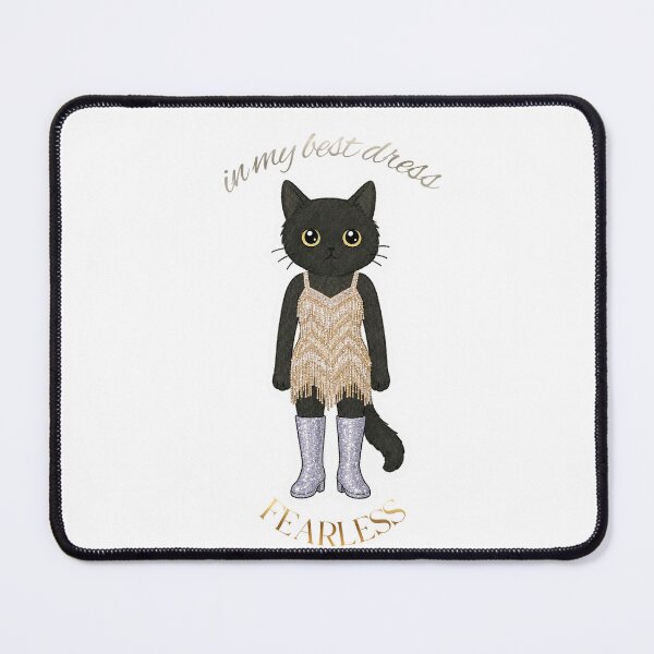 Item preview, in my best dress fearless - taylor swift black cat eras tour designed and sold by bellisimadesign.
