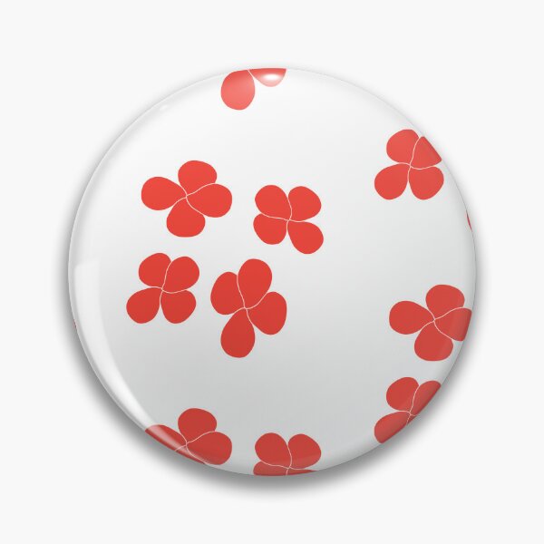 Item preview, Four petaled red flowers Stylized hand-drawn illustration graphic art designed and sold by MagicMaker1984.