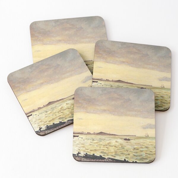 Item preview, Beach at Sainte-Adresse designed and sold by SharonTheFirst.