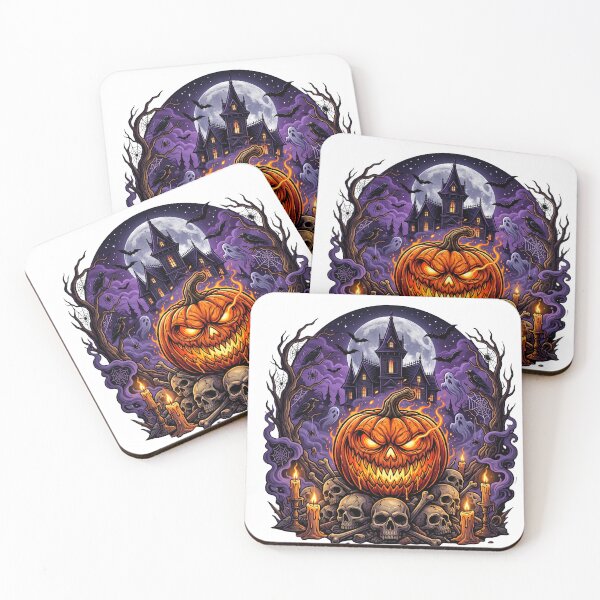 Item preview, Spooky Halloween Pumpkin Haunted House Design designed and sold by Alokaprintshop.