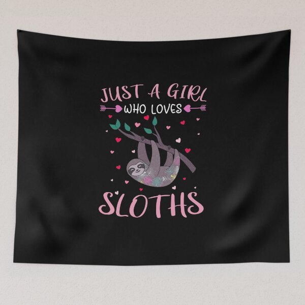Item preview, Just A Girl Who Loves Sloths Cute Aesthetic designed and sold by spellmadebylee.