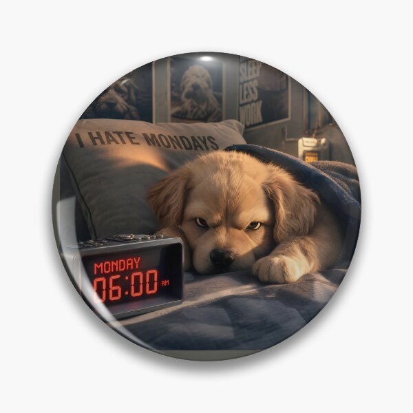 Item preview, Mondays? No Thanks! | Funny Dog Monday Meme designed and sold by ManggaeJM.