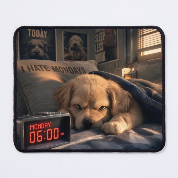 Item preview, Mondays? No Thanks! | Funny Dog Monday Meme designed and sold by ManggaeJM.
