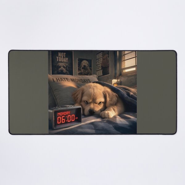 Item preview, Mondays? No Thanks! | Funny Dog Monday Meme designed and sold by ManggaeJM.