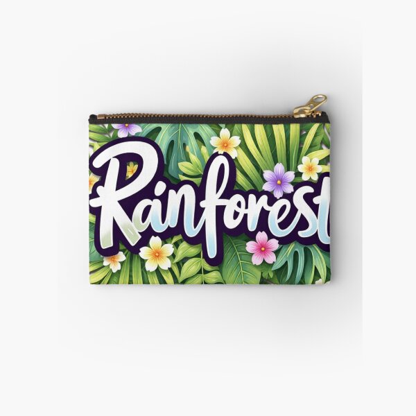 Item preview, rainforset spring blossoms colorful floral typographic design designed and sold by SmashingDeals.