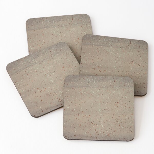Item preview, Abstract Terracotta Paint Splatter Texture on Warm Beige Background designed and sold by NorthWild.
