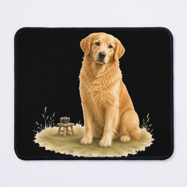 Item preview, Golden Retriever Photography T-Shirt | Vintage Camera Dog Lover Gift designed and sold by Golden Ember Studio.