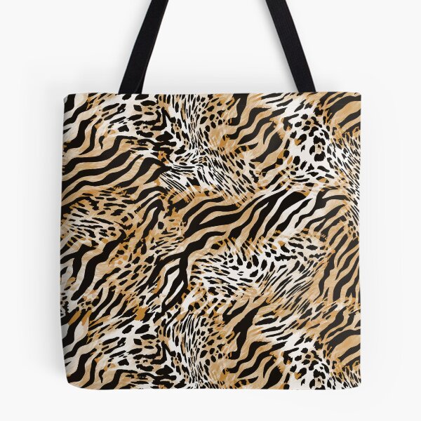 Item preview, Wild Safari Animal Print Pattern | Zebra & Leopard Spots | Neutral Tan Black Wildlife Design | Jungle Fabric & Home Decor designed and sold by Stylistix Creations.