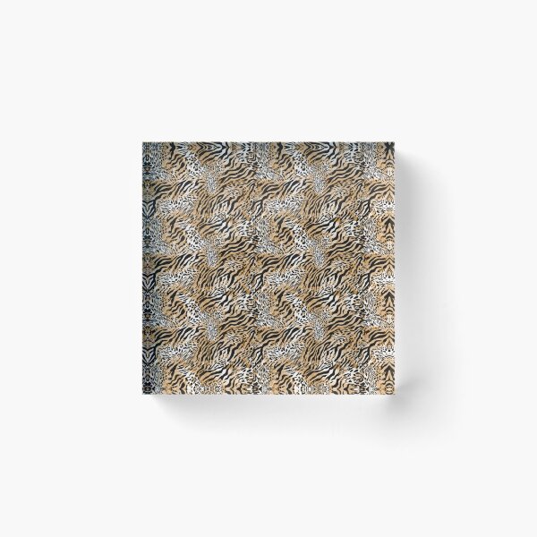 Item preview, Wild Safari Animal Print Pattern | Zebra & Leopard Spots | Neutral Tan Black Wildlife Design | Jungle Fabric & Home Decor designed and sold by Stylistix Creations.