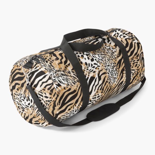 Item preview, Wild Safari Animal Print Pattern | Zebra & Leopard Spots | Neutral Tan Black Wildlife Design | Jungle Fabric & Home Decor designed and sold by Stylistix Creations.