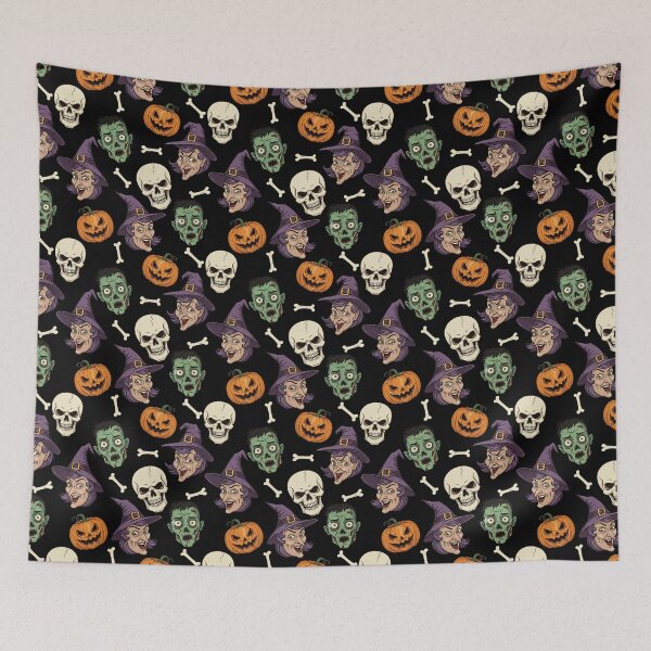 Item preview, Mid-Century Modern Classic Halloween Masks Pattern designed and sold by calypso-designs.