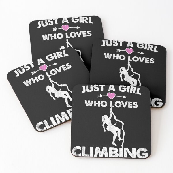 Item preview, Just A Girl Who Loves Climbing Silhouette designed and sold by spellmadebylee.