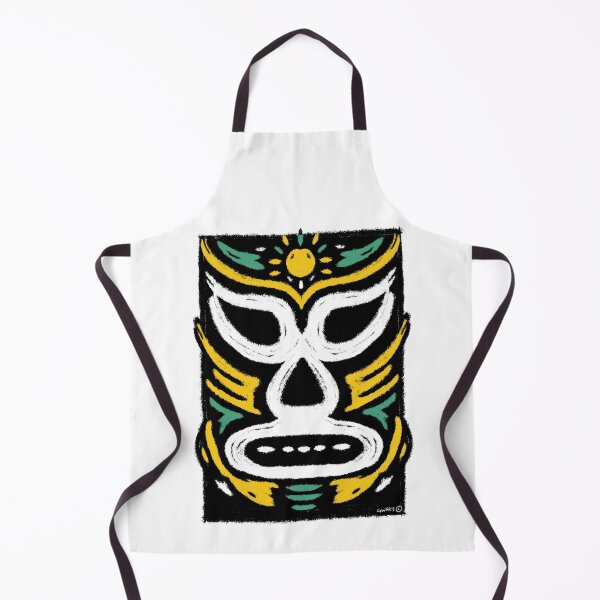 Item preview, El Sol – Lucha Mask No. 02 | Original Graphic Folk Art by GWART designed and sold by GWARTGB.