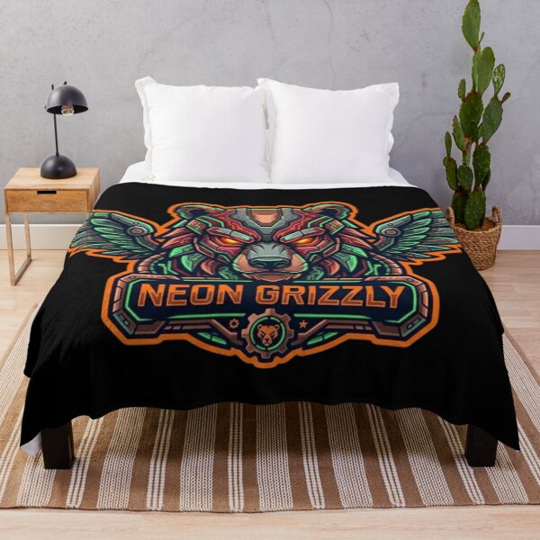 Item preview, Neon Grizzly Cyberpunk Mech Bear Esports Gaming Logo designed and sold by Altospecial.