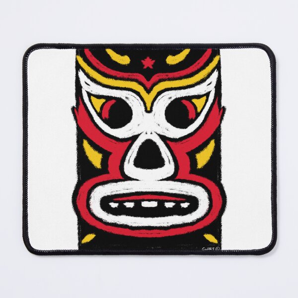 Item preview, El Diablo – Lucha Mask No. 01 | Original Graphic Folk Art by GWART designed and sold by GWARTGB.