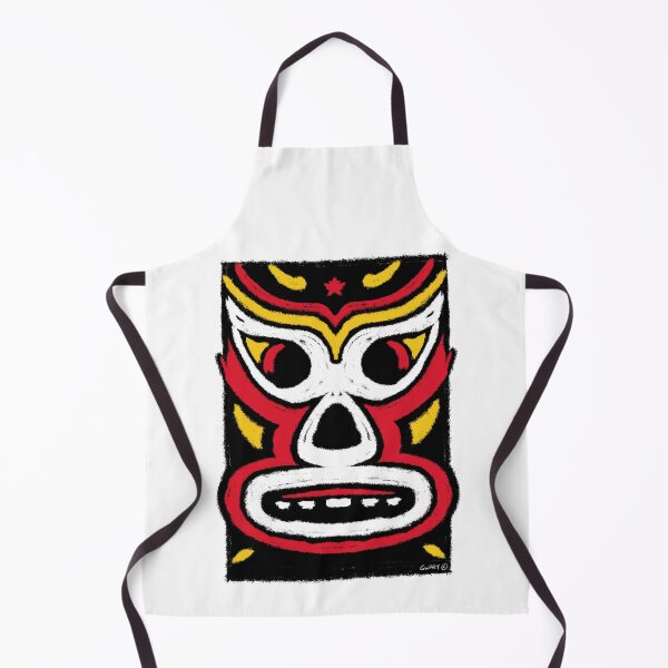 Item preview, El Diablo – Lucha Mask No. 01 | Original Graphic Folk Art by GWART designed and sold by GWARTGB.