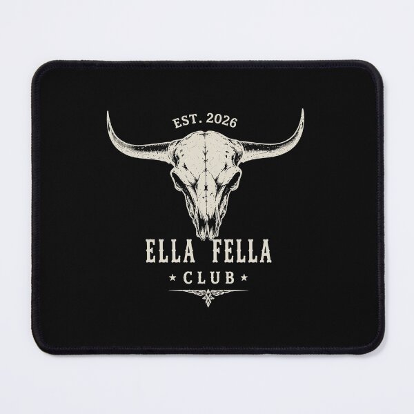Item preview, ELLA FELLA Club Skull, Western Cattle Skull, Cowboy Rodeo, EST 2026 Country designed and sold by ForrestSwaphy.