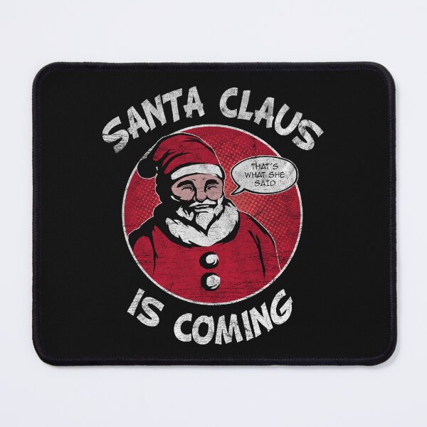 Item preview, Santa Claus Is Coming Funny Pop Art Comic designed and sold by spellmadebylee.
