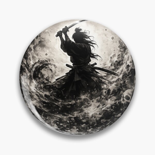 Item preview, Skull Enso Samurai Silhouette designed and sold by  Silent Japan Studio.