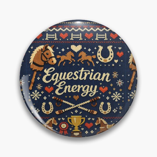 Aperçu de l'œuvre Modèle de tricot Equestrian Energy, citation équestre créée et vendue par Mauswohn.
