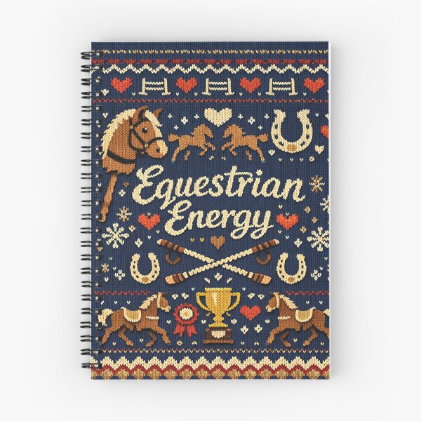 Item preview, Equestrian Energy knitting pattern equestrian saying designed and sold by Mauswohn.
