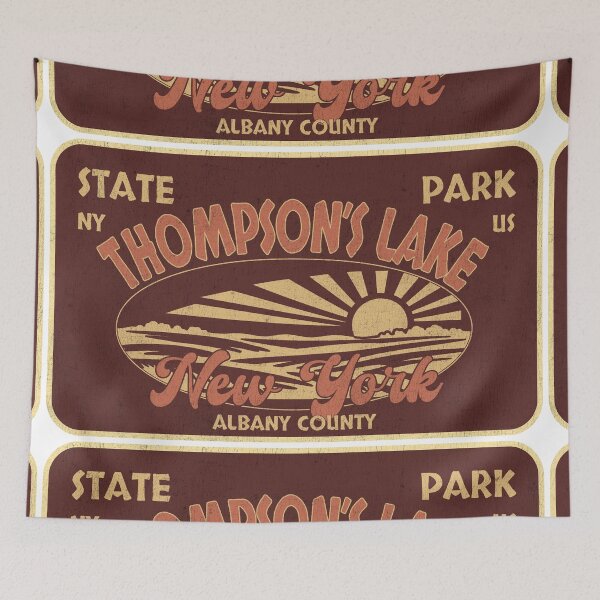 Item preview, Thompson's Lake State Park, Albany County, New York, badge design designed and sold by Wanderful-roads.
