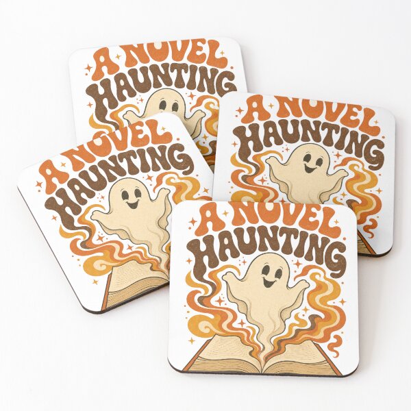 Item preview, A Novel Haunting Retro Ghost Emerges from Open Book designed and sold by BoosterShop.