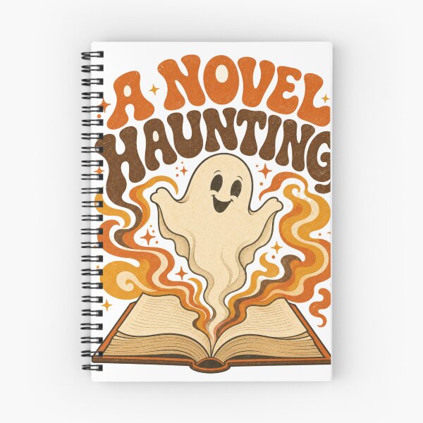Item preview, A Novel Haunting Retro Ghost Emerges from Open Book designed and sold by BoosterShop.