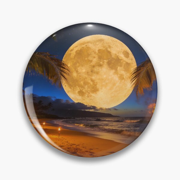 Item preview, Full Moon on a Tropical Beach designed and sold by vernonplatt.