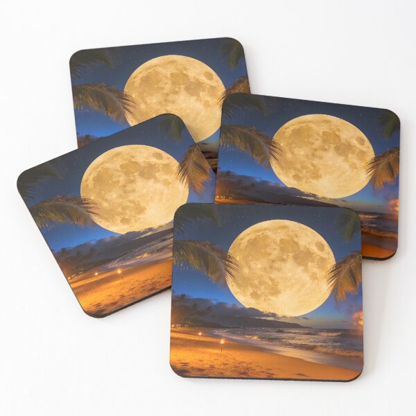 Item preview, Full Moon on a Tropical Beach designed and sold by vernonplatt.