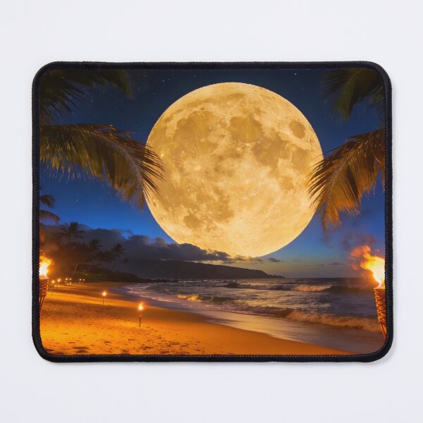 Item preview, Full Moon on a Tropical Beach designed and sold by vernonplatt.