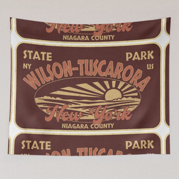 Item preview, Wilson-Tuscarora State Park, Niagara County, New York, badge design designed and sold by Wanderful-roads.