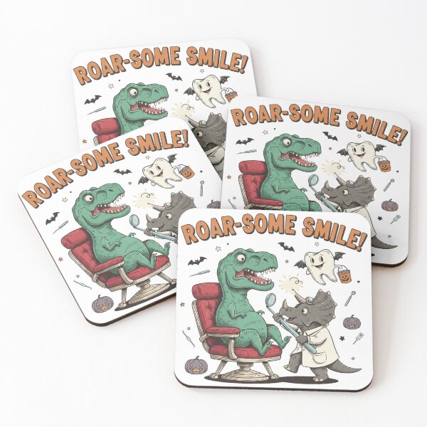 Item preview, Roar-some Smile Funny Dinosaur Dentist Halloween designed and sold by CF_VintageDesign.