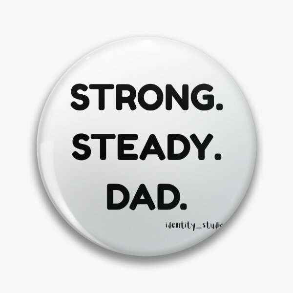 Item preview, Strong. Steady. Dad. – Minimalist Father's Day Typography designed and sold by Identity Studio.