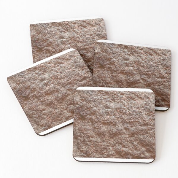 Item preview, Raw Red Granite Stone Surface Texture with Mineral Crystals designed and sold by NorthWild.