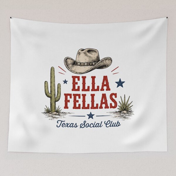 Item preview, Ella Fellas Club, Western Country Concert, Ella Fella Cowboy, Texas Social Club designed and sold by ForrestSwaphy.