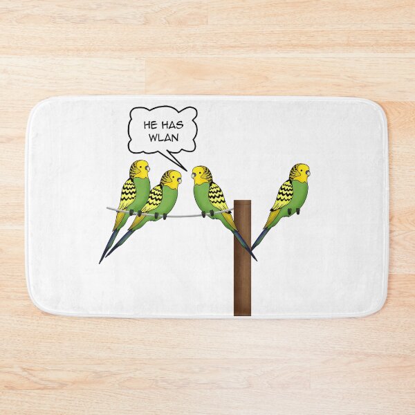 Item preview, He Has WLAN Funny Tech Bird Pun designed and sold by spellmadebylee.