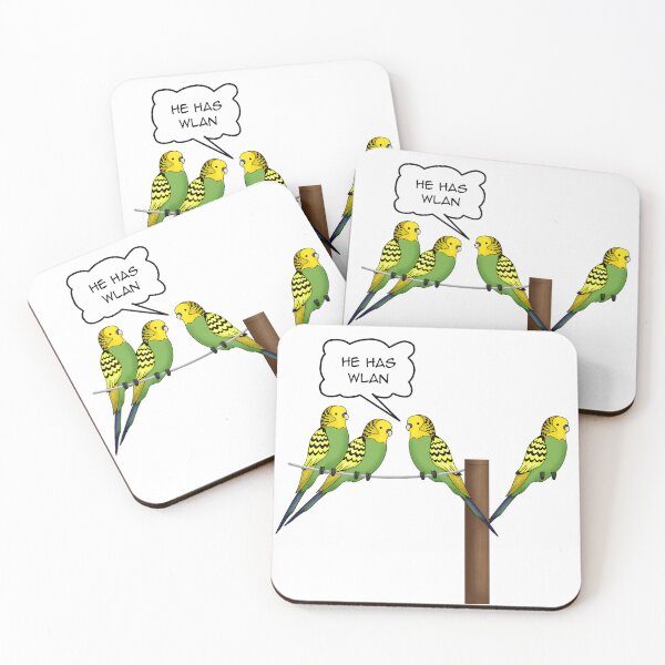 Item preview, He Has WLAN Funny Tech Bird Pun designed and sold by spellmadebylee.