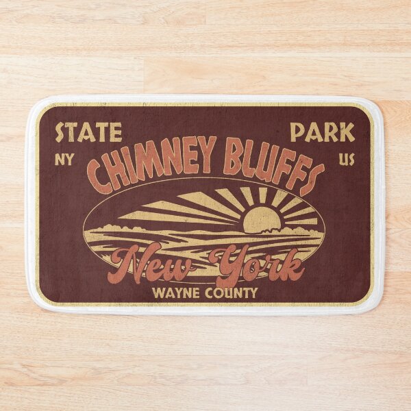 Item preview, Chimney Bluffs State Park, Wayne County, New York, badge design designed and sold by Wanderful-roads.