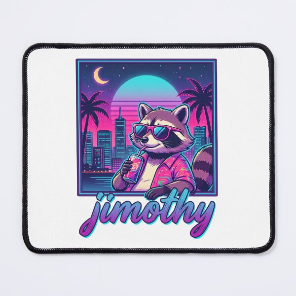 Item preview, Jimothy Raccoon Chillwave Synthwave Summer Nights designed and sold by lokabrand.
