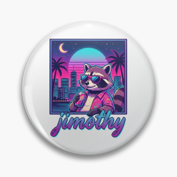 Item preview, Jimothy Raccoon Chillwave Synthwave Summer Nights designed and sold by lokabrand.