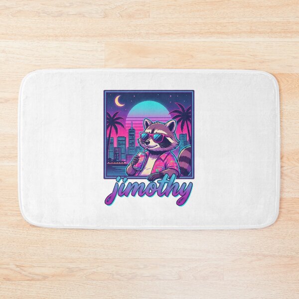 Item preview, Jimothy Raccoon Chillwave Synthwave Summer Nights designed and sold by lokabrand.