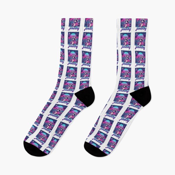 Item preview, Jimothy Raccoon Chillwave Synthwave Summer Nights designed and sold by lokabrand.