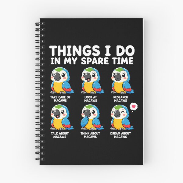 Item preview, Things I Do In My Spare Time Funny Macaw Bird Lover designed and sold by TavellynArt.