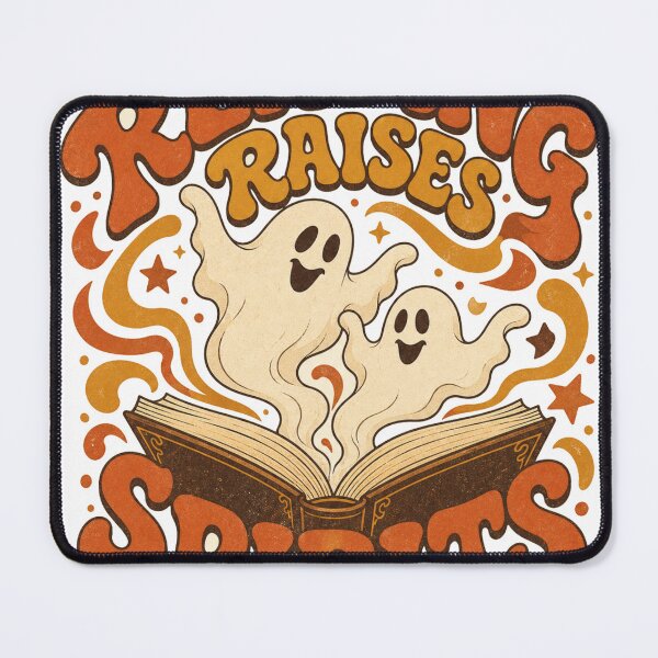 Item preview, Reading Raises Spirits Retro Ghosts from an Open Book designed and sold by BoosterShop.